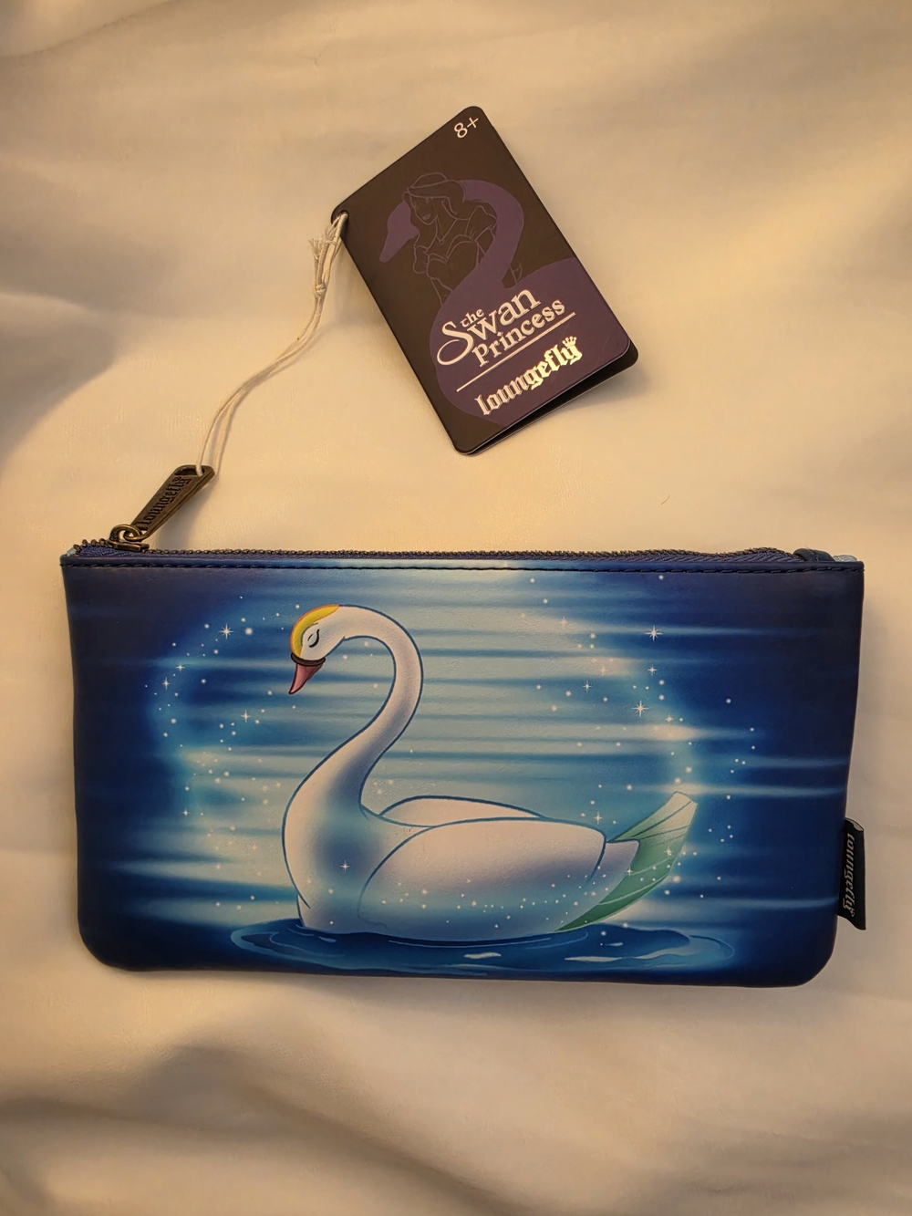 Loungefly The Swan Princess Moonlight Zippered Cosmetic Pouch Swan Moonlight